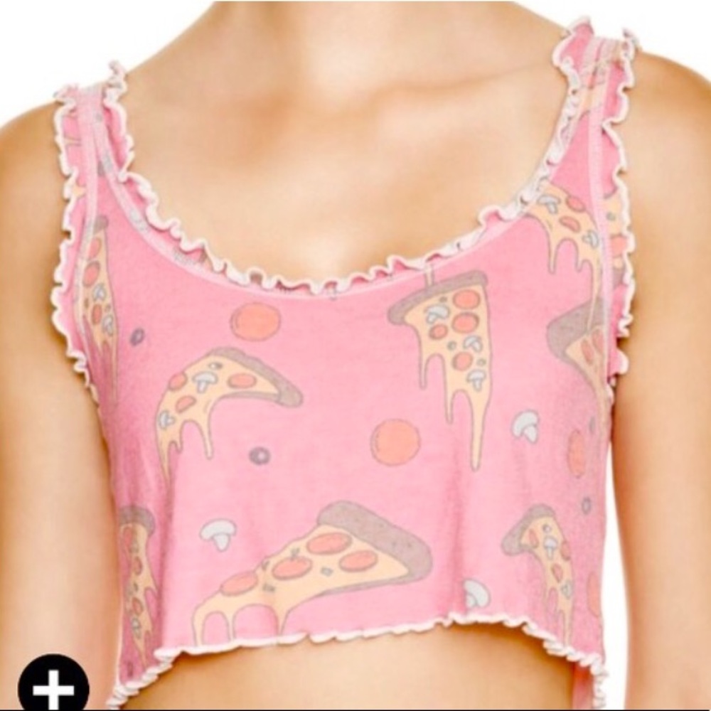 😍NWT😍 Wildfox Extra Cheese Pizza Cropped Cami